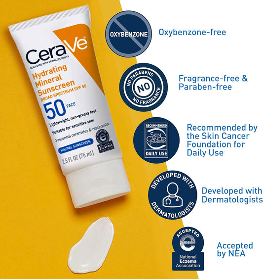 Hydrating Mineral Sunscreen Broad Spectrum SPF 50