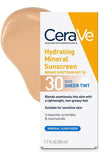 CeraVe Hydrating Mineral Sunscreen SPF 30 Face Sheer Tint
