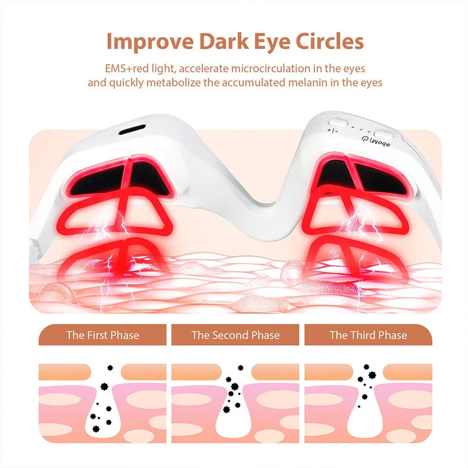 Red Light Therapy Glasses Eye Massager