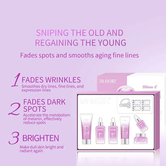 Dr.Rashel Vitamin E Hydrating &amp; Restoring Skin Care Kit, Pack of 7