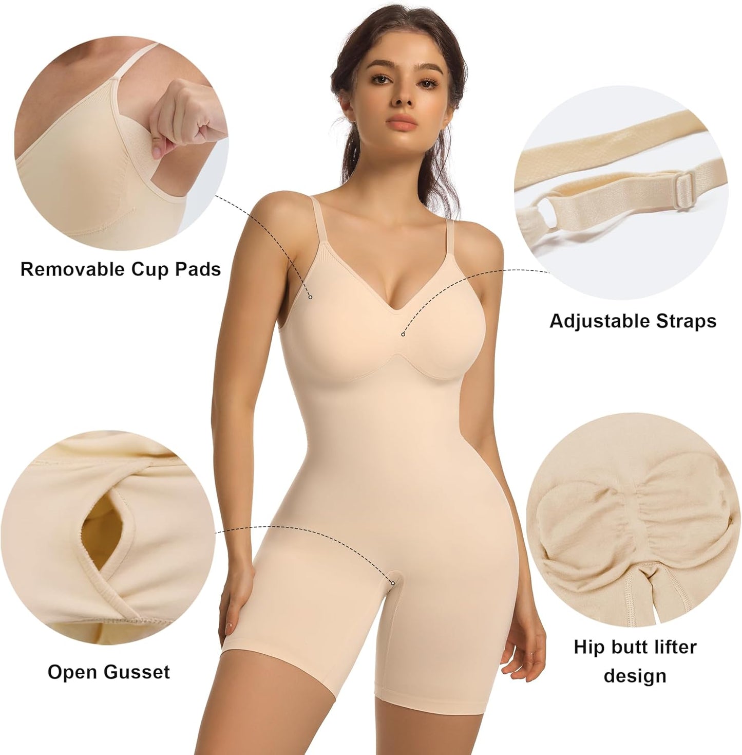 LuxeSnatch™ Seamless Sculpting Shapewear Bodysuit