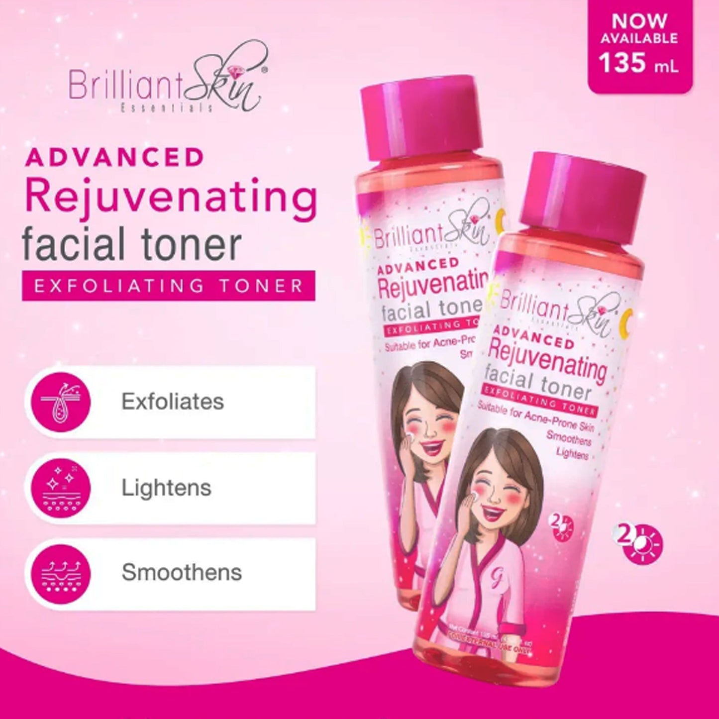 Brilliant Skin  Advanced REJUVENATING Facial Toner (135ML
