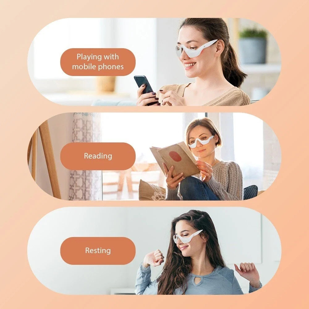 Red Light Therapy Glasses Eye Massager